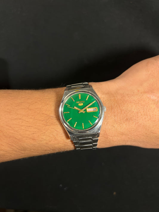Seiko 6319-8120 Day-Date — Green Dial Vintage Icon (Curated by vingtsecondes)