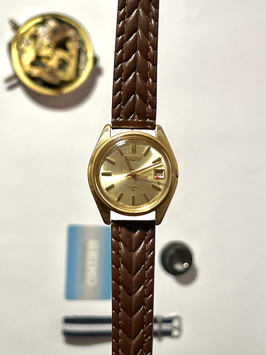 Seiko 7005-8022 Gold Automatic Men’s Watch – Vintage 1970s Japan-Made Classic